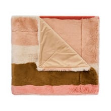 Dunkled Faux Fur Throw